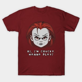 “ Hi, I'm Chucky. Wanna Play?” - Chucky T-Shirt